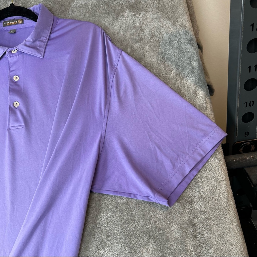 Peter Millar Summer Comfort Golf Polo Shirt Men's 2XL Purple - Picture 13 of 16